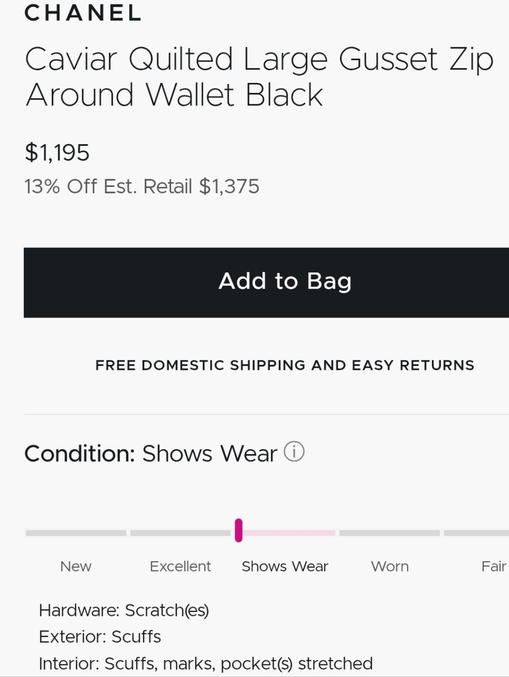 Chanel Caviar Quilted Large Zip Around Organizer Wallet Black/ LIKE NEW ! - Picture 11 of 11